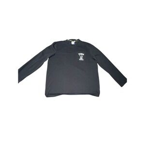 Rare!‎ Puma Peanuts Charlie Brown Black Long Sleeve Pocket T Shirt Mens Medium